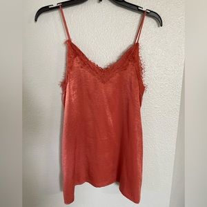 Cute silky terracotta tank top